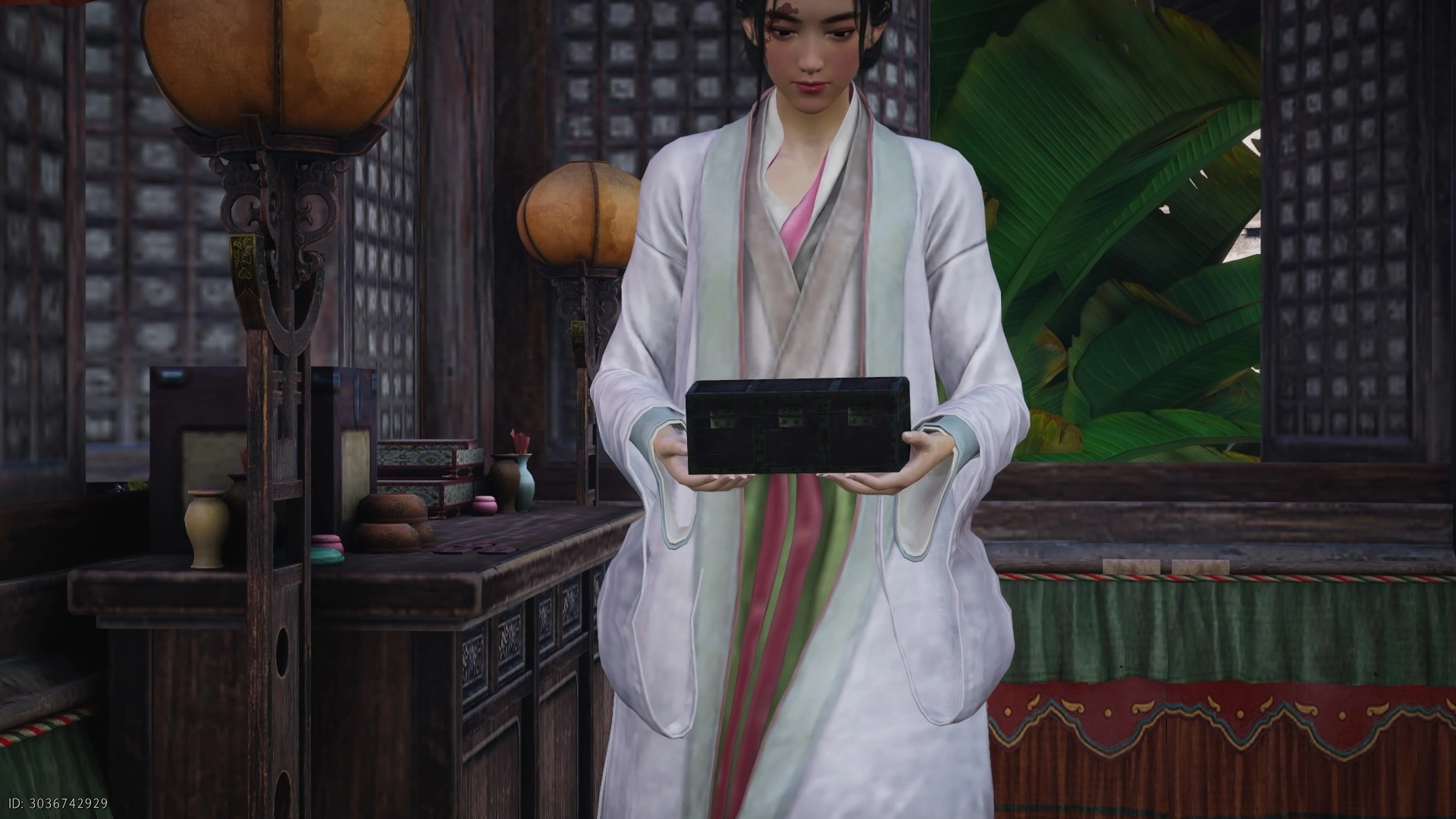 回到喬裝店,找無艷,請她為我們喬裝成文秀的模樣