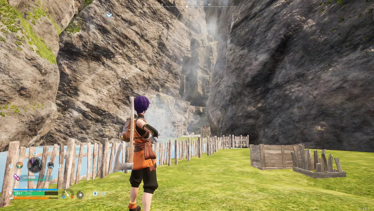 《幻獸帕魯》攻略：找尋雲海鹿位置步驟二在瀑布底下有一個隱藏山洞 