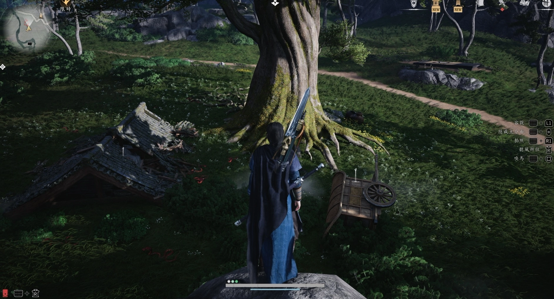 第三處有蛇王骨的地方：這裡有像是房屋屋頂的廢墟遺跡，其中一處的凹洞裡就躲著蛇王跟小寶箱