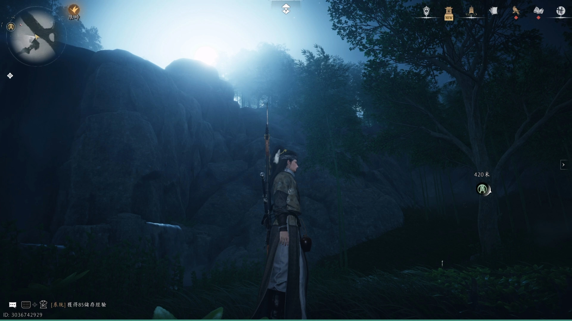 最粗的樹就在瀑布附近而已