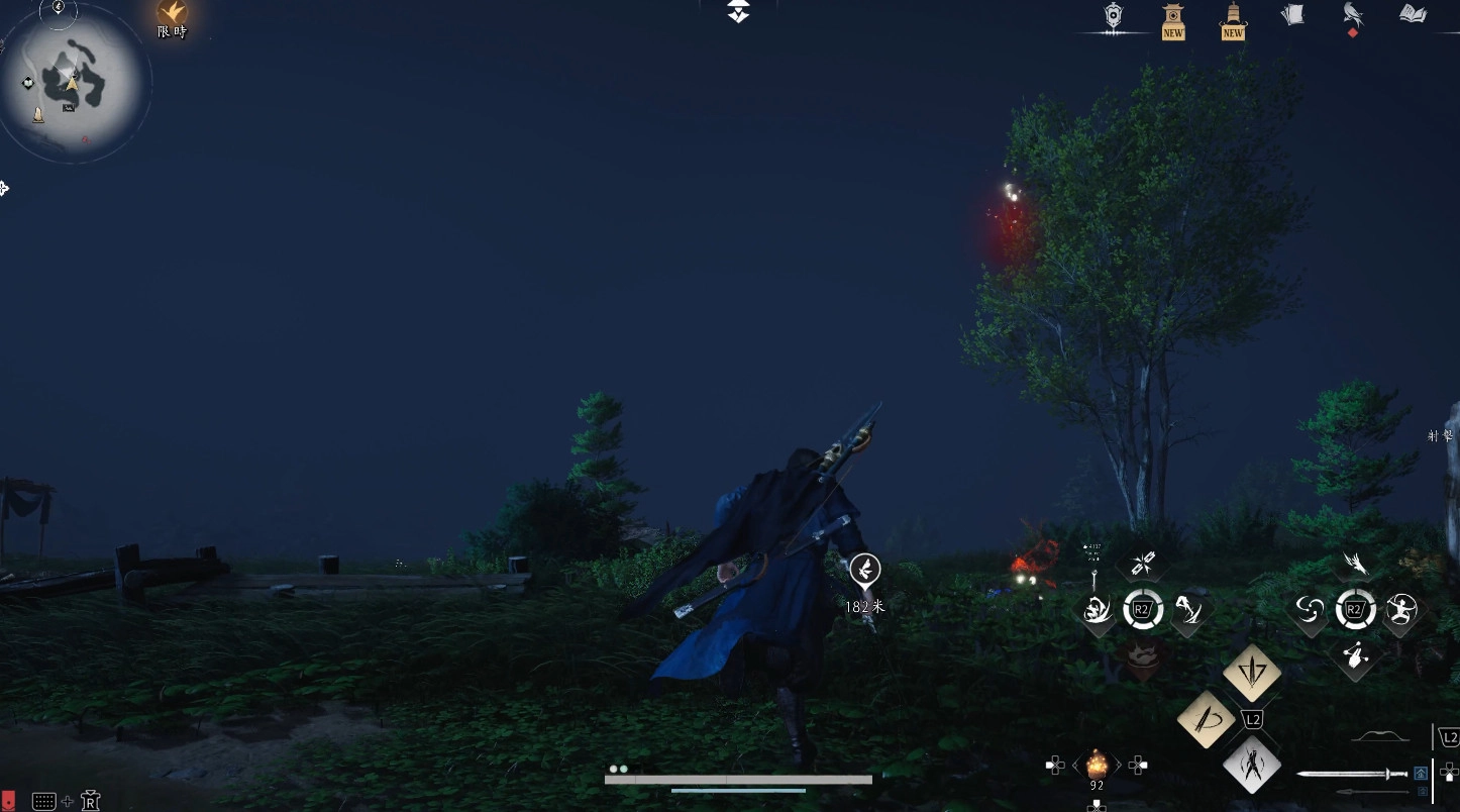 抬頭見花則是當你看到紅色的花朵時，它的正上方應該會有蟲群，跳起來碰到即可