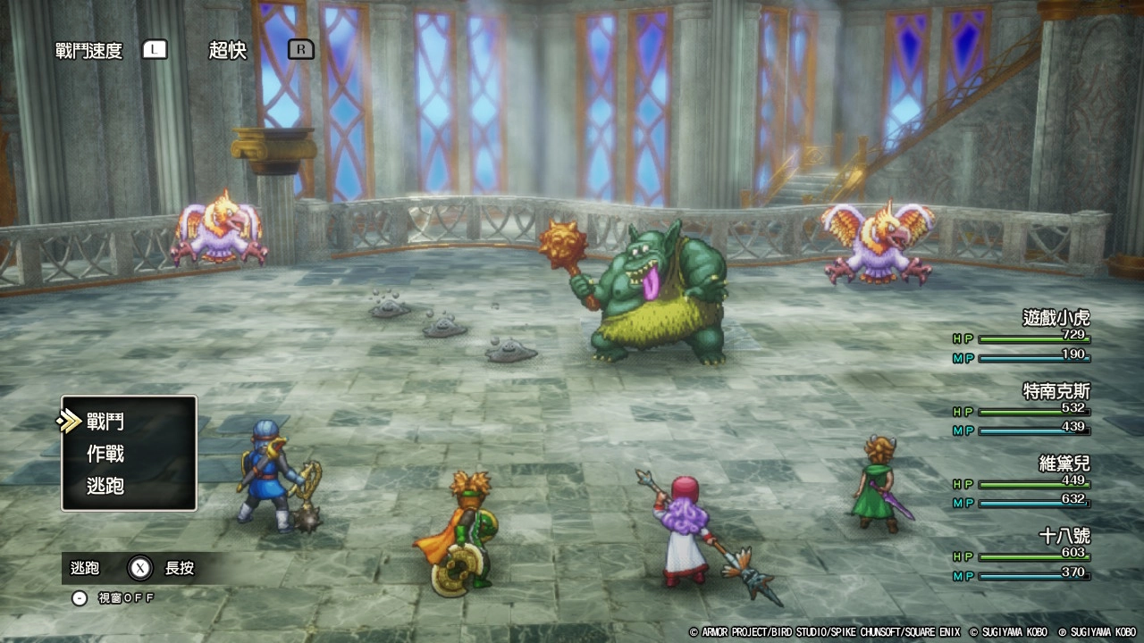 謎之塔的5樓出現的流浪金屬史萊姆數量都在三四隻以上，並且伴隨其他強力敵人