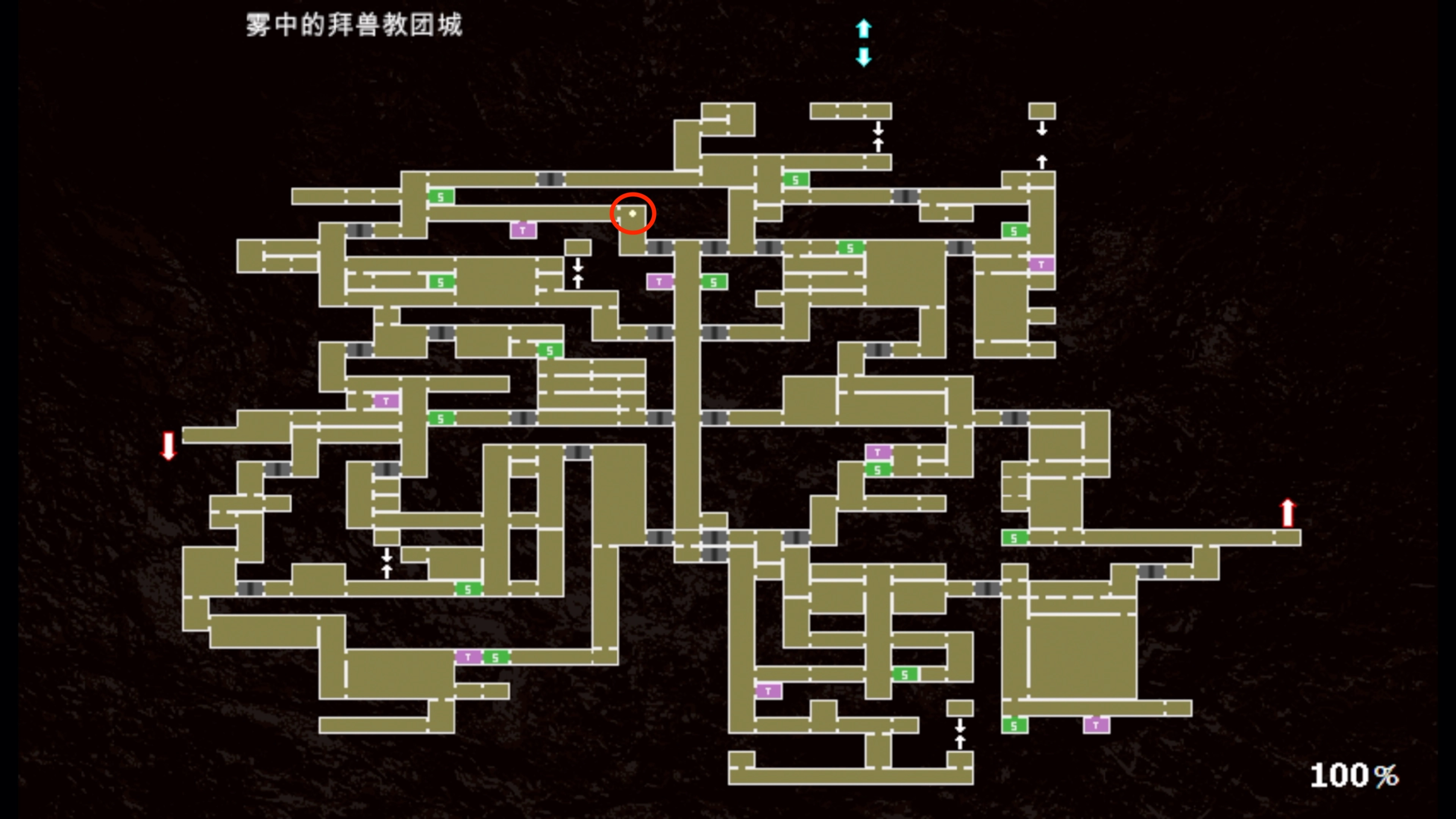 綠色面具的所在處，在傳送點「儀式之間」附近的地方
