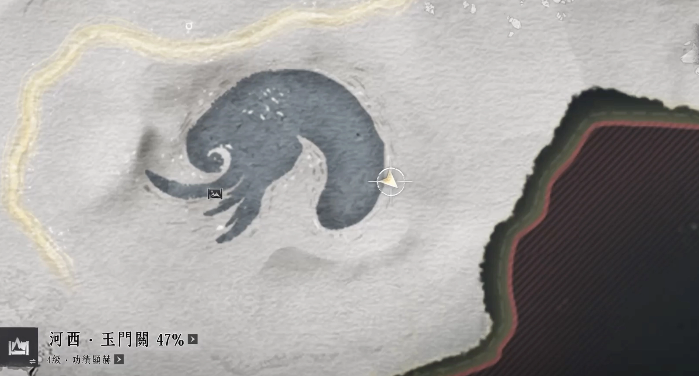 星的烏龜，是在玉門關地區的傳送點「方盤城廢墟」的右上方半月水池旁邊