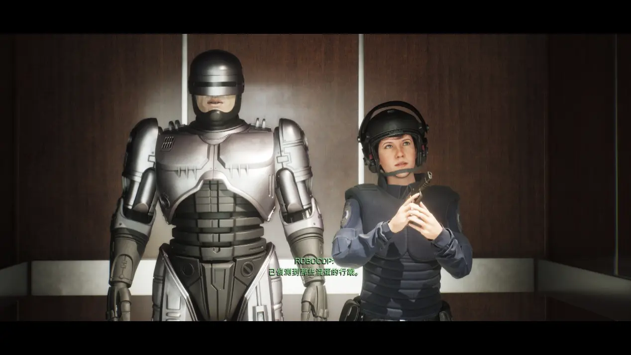 《機器戰警：惡棍都市》Robocop :Rogue City：墨菲和女主角露易絲是合作無間的出勤伙伴