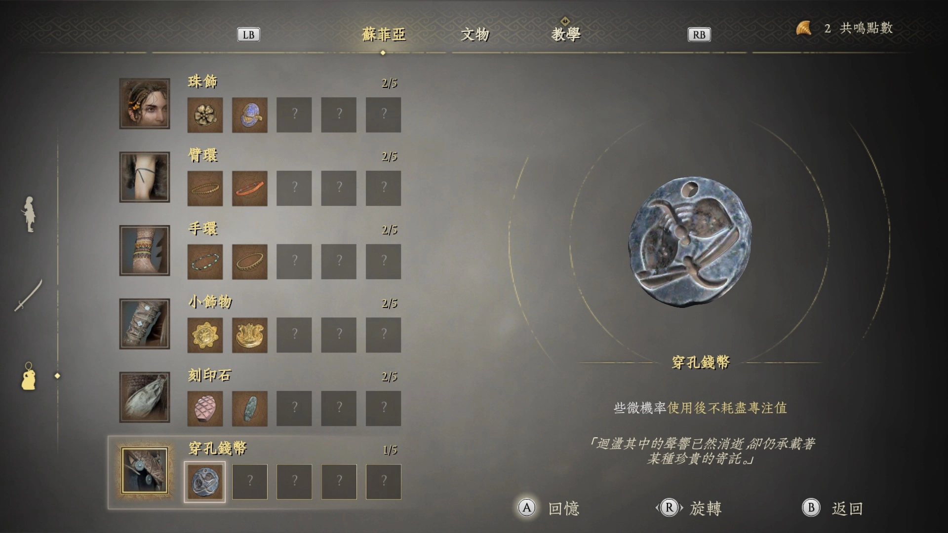 護身符：穿孔錢幣