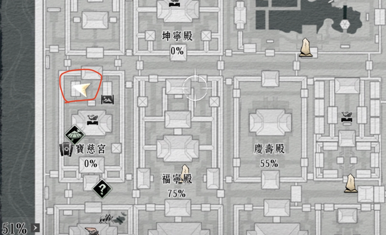 「寶慈宮」的西北方處